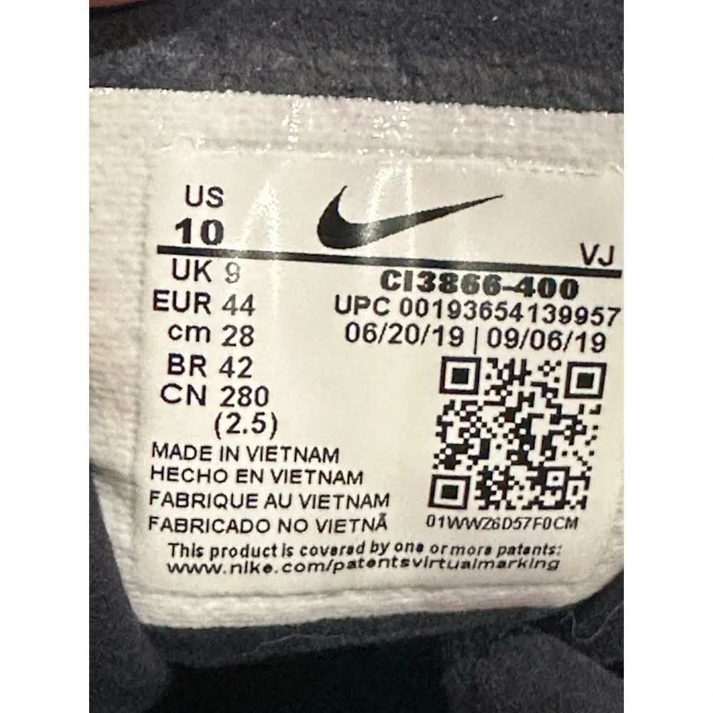 Nike Air Max 270 React Men Size 10‎ Blue Logo Running Shoes Sneakers CI3866-400